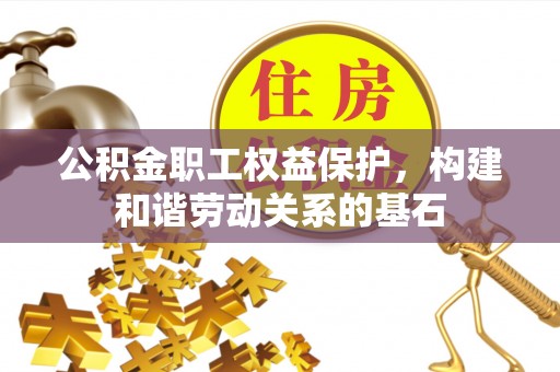 杉林公积金职工权益保护，构建和谐劳动关系的基石