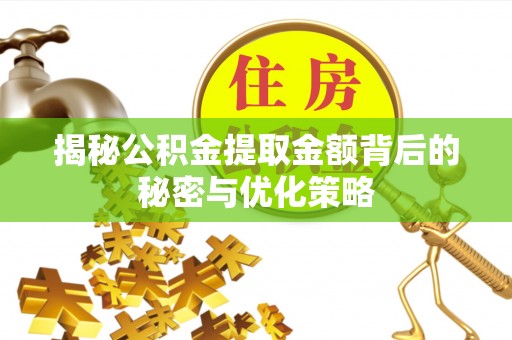 杉林揭秘公积金提取金额背后的秘密与优化策略