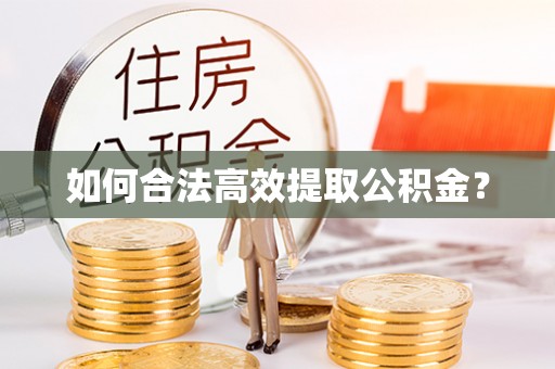杉林如何合法高效提取公积金？
