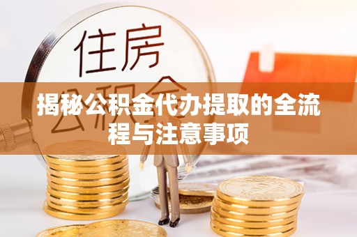 杉林揭秘公积金代办提取的全流程与注意事项