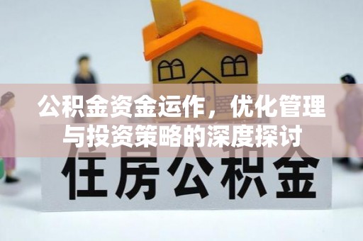 杉林公积金资金运作，优化管理与投资策略的深度探讨