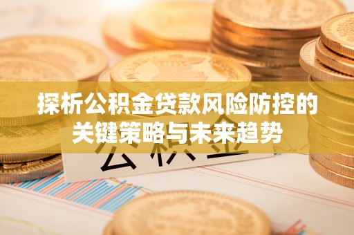 杉林探析公积金贷款风险防控的关键策略与未来趋势