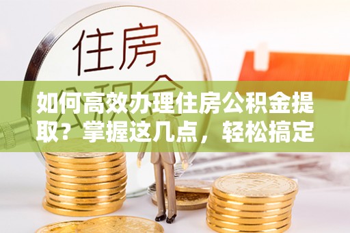 杉林如何高效办理住房公积金提取？掌握这几点，轻松搞定！