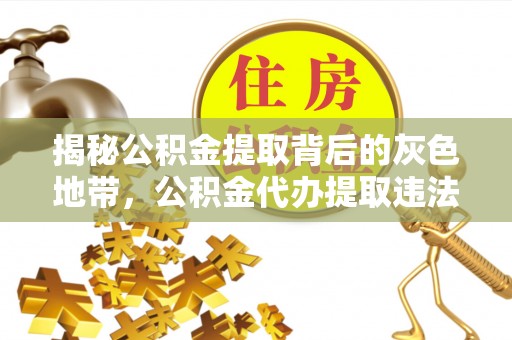 杉林揭秘公积金提取背后的灰色地带，公积金代办提取违法不？
