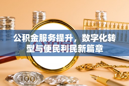 杉林公积金服务提升，数字化转型与便民利民新篇章