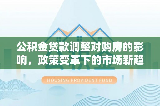 杉林公积金贷款调整对购房的影响，政策变革下的市场新趋势