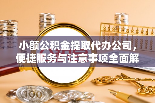杉林小额公积金提取代办公司，便捷服务与注意事项全面解析